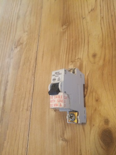 Wylex 30a type single - 30a, 2